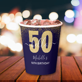 Fabulous at 50 – Glitter & Glam Edition Pappbecher