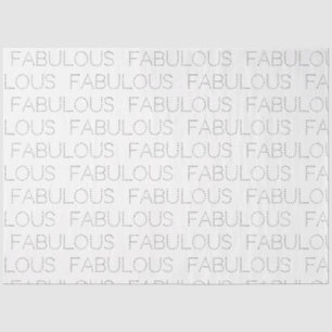 Fabulous Birthday Modern Typografy Birthday Seidenpapier