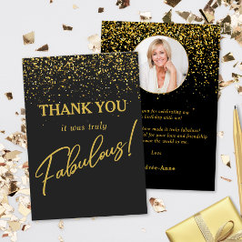 Fabulous Birthday Photo Thank You Card Karte