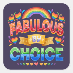 Fabulous by Choice LGBT Sticker