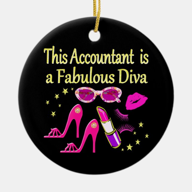 FABULOUS DIVA ACCOUNANT DIVA KERAMIK ORNAMENT (Vorne)