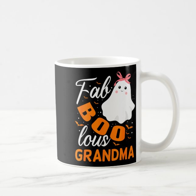 Fabulous Faboolous Grandma Ghost Halloween  Kaffeetasse (Rechts)