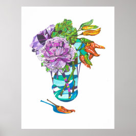 Fabulous Fall Vegetal Bouquet Poster