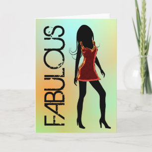 Fabulous Fashion Diva Cartes de voeux