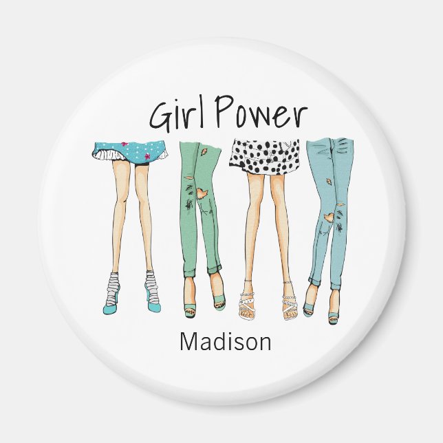 Fabulous Feet "Girl Power" Magnet (Vorne)