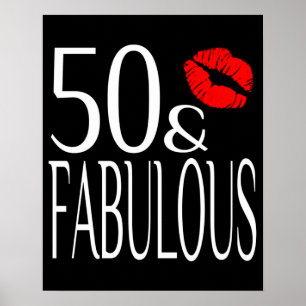 Fabulous Fifty Big 50 Geburtstag 50. Poster