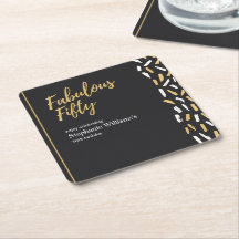 Fabulous Fifty Golden Modern Woman's 50th Birthday