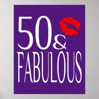 Fabulous Fifty Lila Poster