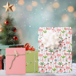 Fabulous Flamingling Christmas Fun Geschenkpapier Set<br><div class="desc">Fantastisches Weihnachtsunterhaltspapier mit rosa Flamingo-Muster auf weißem Hintergrund,  Weihnachts-Saitenlichtmuster auf pear-grünem Hintergrund und solidem rosa Hintergrund. Flamingo Muster umfasst festliche Flamingos,  Papageien,  Schneemobile,  Palmen mit einigen von ihnen haben Saitenlichter,  Ananas und verpackte Geschenke.</div>