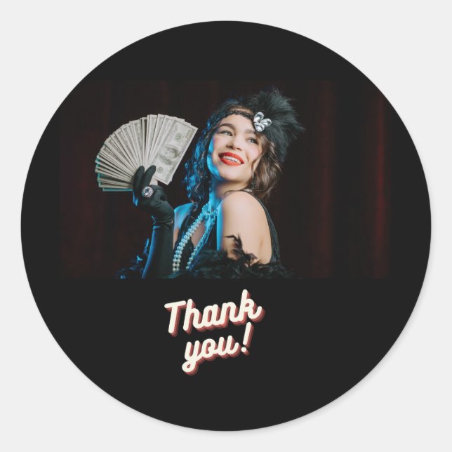 Fabulous Flapper Vielen Dank Sticker (Vorderseite)