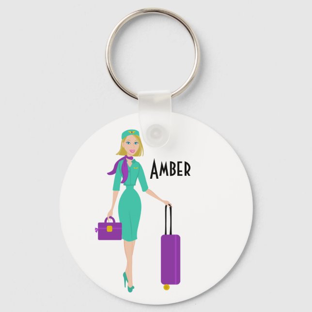Fabulous Flight Attendant Schlüsselanhänger (Vorderseite)