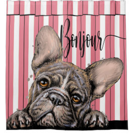 Fabulous Frenchie French Bulldog Duschvorhang