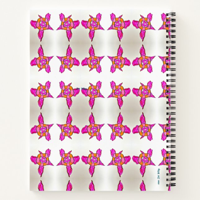 Fabulous Fuschia Notebook Notizbuch (Rückseite)