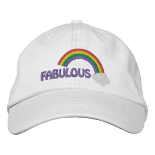 Fabulous Gay Pride Rainbow Bestickte Baseballkappe