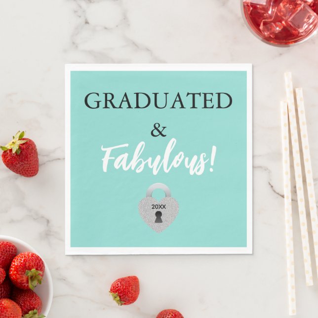 Fabulous & Graduated Celebration Tiara Party Serviette (Beispiel)