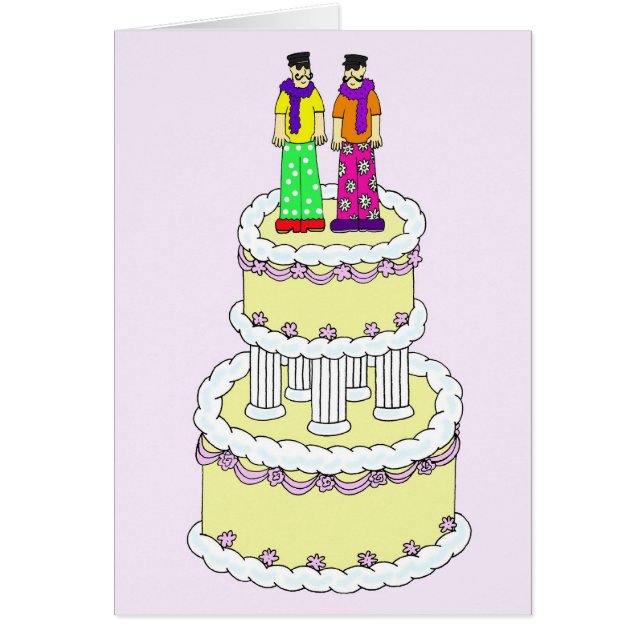 Fabulous Homme Couple Mariage Félicitations (Devant)