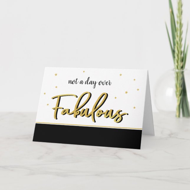 Fabulous Imitats Gold Spaß hinzufügen einen Namen  Karte (Vorderseite)