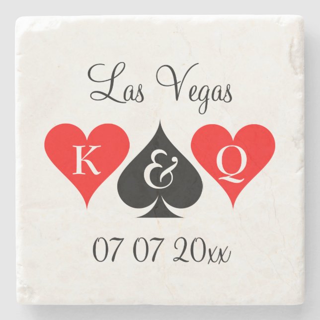 Fabulous Las Vegas Hochzeitsreisetik Steinuntersetzer (Vorderseite)