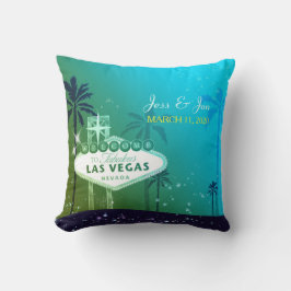 Fabulous Las Vegas Wedding Couple Keepake Kissen
