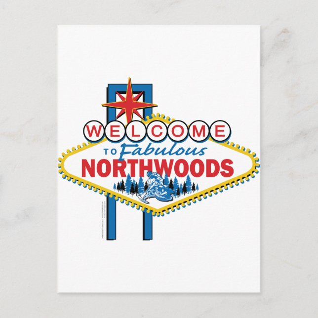 Fabulous-North-Woods Postkarte (Vorderseite)