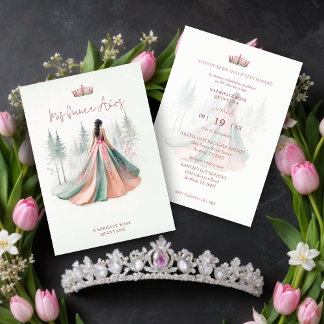 Fabulous Pink Chic Romantic Spanish Quinceañera Einladung