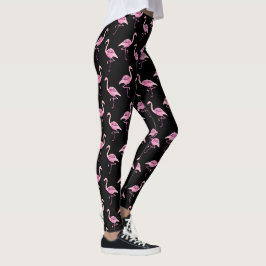 Fabulous Pink Flamingo Wasserfarben Muster Leggings