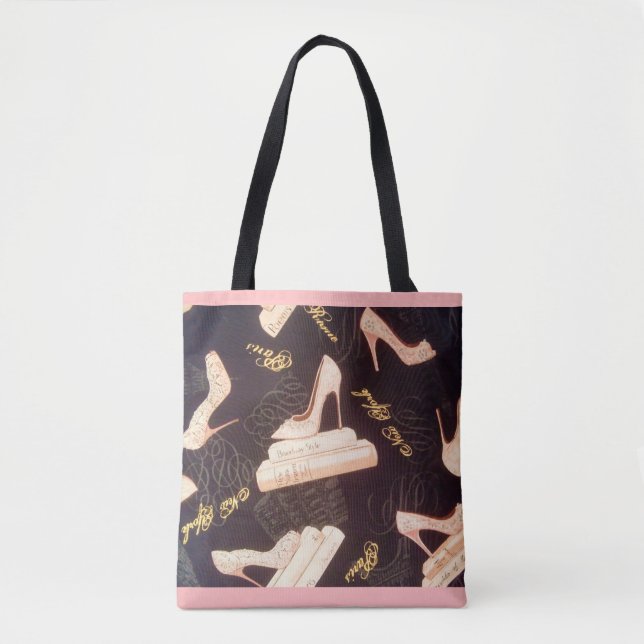 "Fabulous Pink Shoes" Mehrdruck-Tasche Tasche (Vorderseite)