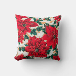 Fabulous Red Poinsettias Kissen