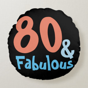 Fabulous Retro Birthday Rundes Kissen