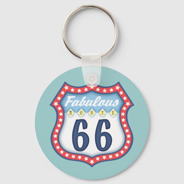 Fabulous Route 66 Schlüsselanhänger (Vorderseite)