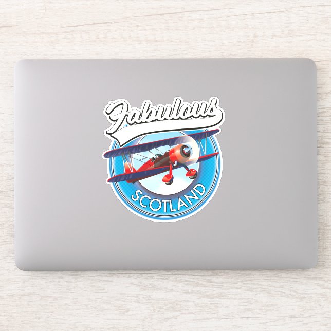 Fabulous Scotland Retrostyle travel patch Aufkleber (Computer)