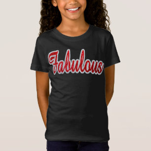 Fabulous - T-shirt Parties scintillant rouge et ar