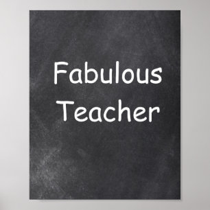 Fabulous Teacher Chalkboard classe Décoration
