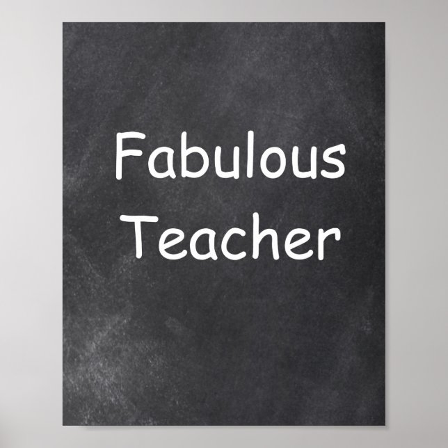 Fabulous Teacher Chalkboard classe Décoration (Devant)