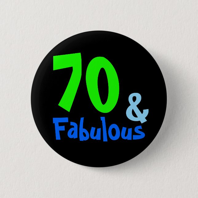 Fabulous Tropical Birthday Button (Vorderseite)