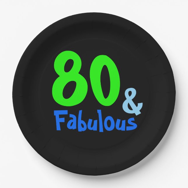 Fabulous Tropical Birthday Pappteller (Vorderseite)