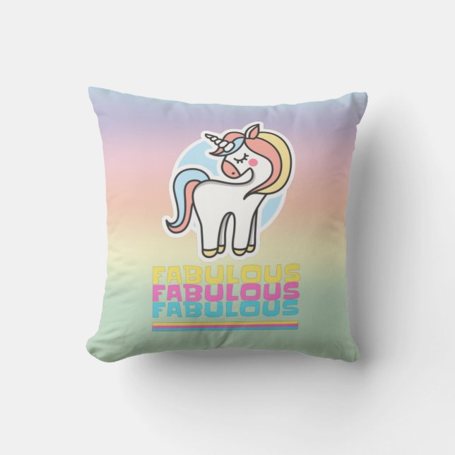 Fabulous Unicorn Kissen (Vorderseite)