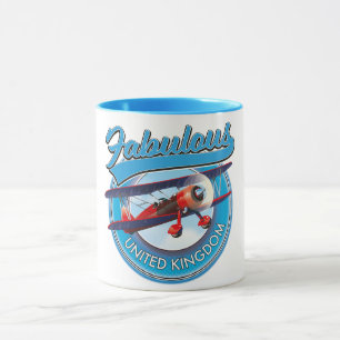 Fabulous United Kingdom travel patch. Tasse