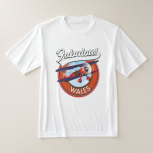 Fabulous Wales Retrostil Reise Patch T-Shirt
