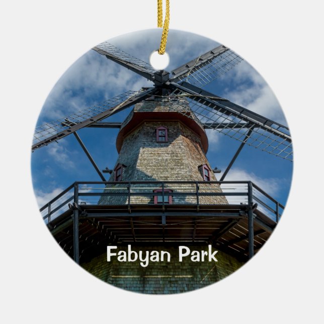 Fabyan Park Dutch Smock Mill Keramik Ornament (Vorne)