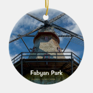 Fabyan Park Dutch Smock Mühle Keramik Ornament