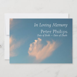 Face Cloud 2 Beerdigung Ankündigung Einladung