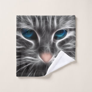 Face de chat bleu magnifique