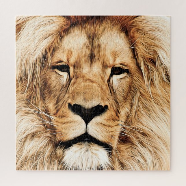 Face de Puzzle Lion (Vertical)