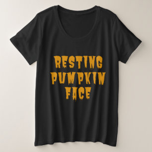 Face du Citrouille au repos - Drôle Halloween 2022