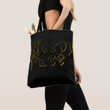 Face endormie : Sac fourre-tout des femmes