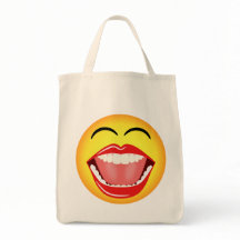 Face Fun Spaß Funny Budget Tragetaschen