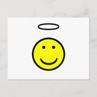 Face Halo Postkarte