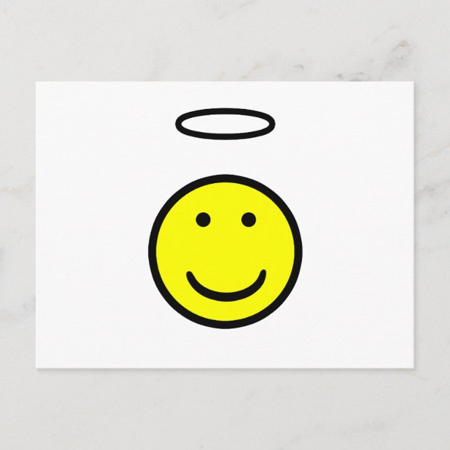 Face Halo Postkarte (Vorderseite)