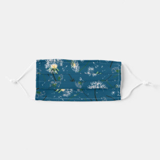 Face Mask Dandelion, Pusteblume blau Mund-Nasen-Maske Aus Stoff